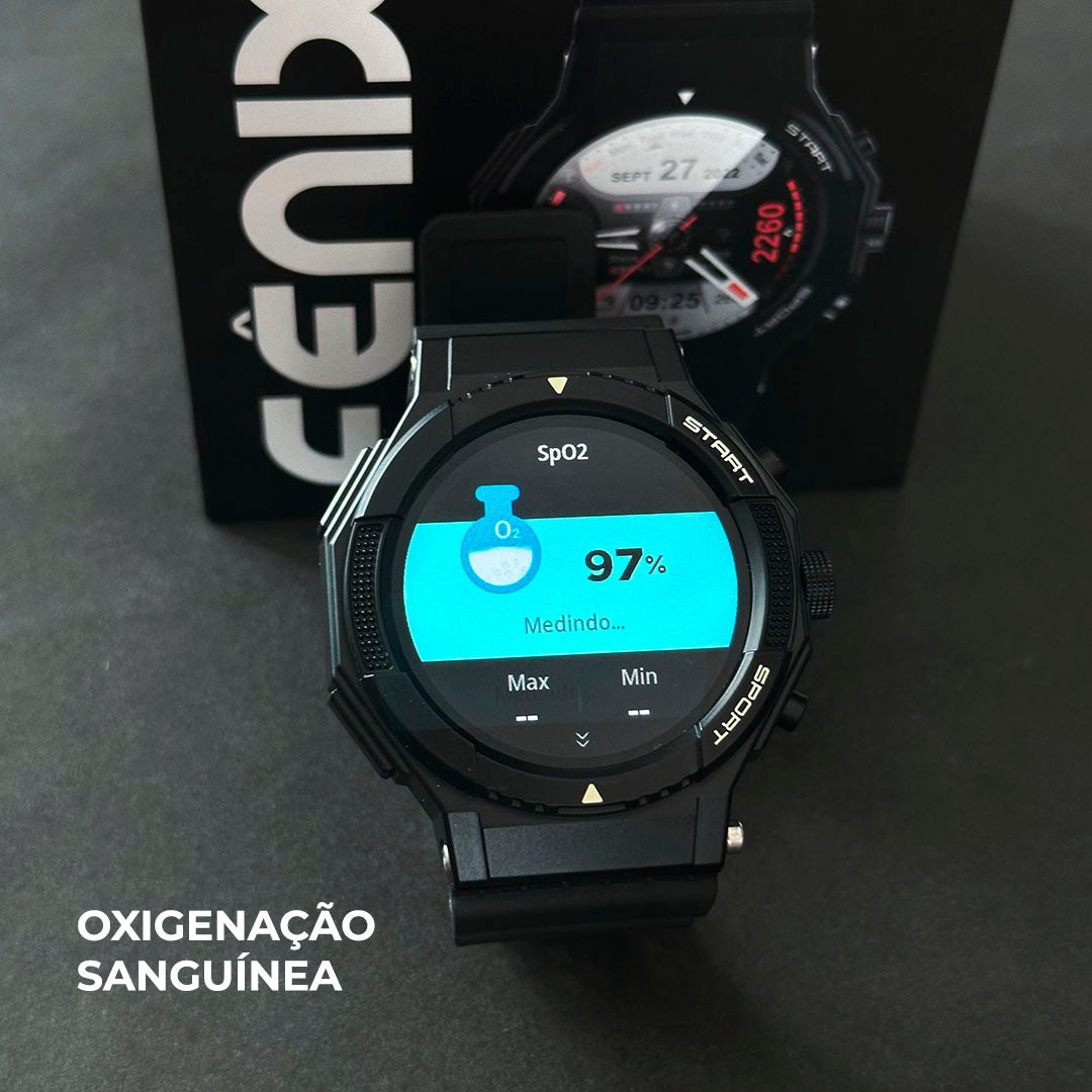 SmartWatch Fênix - Wearzone 50mm - À Prova D'água. - Maria Celular