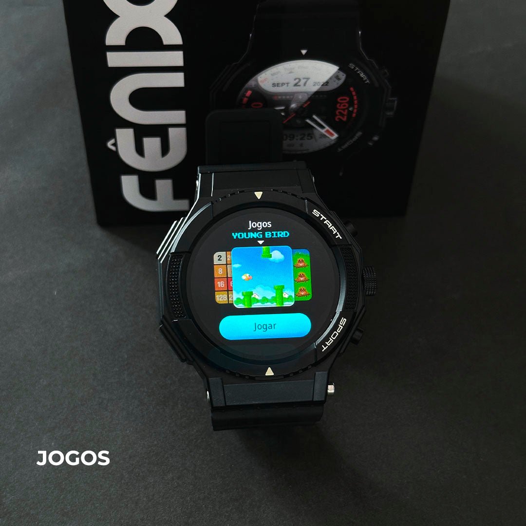 SmartWatch Fênix - Wearzone 50mm - À Prova D'água. - Maria Celular