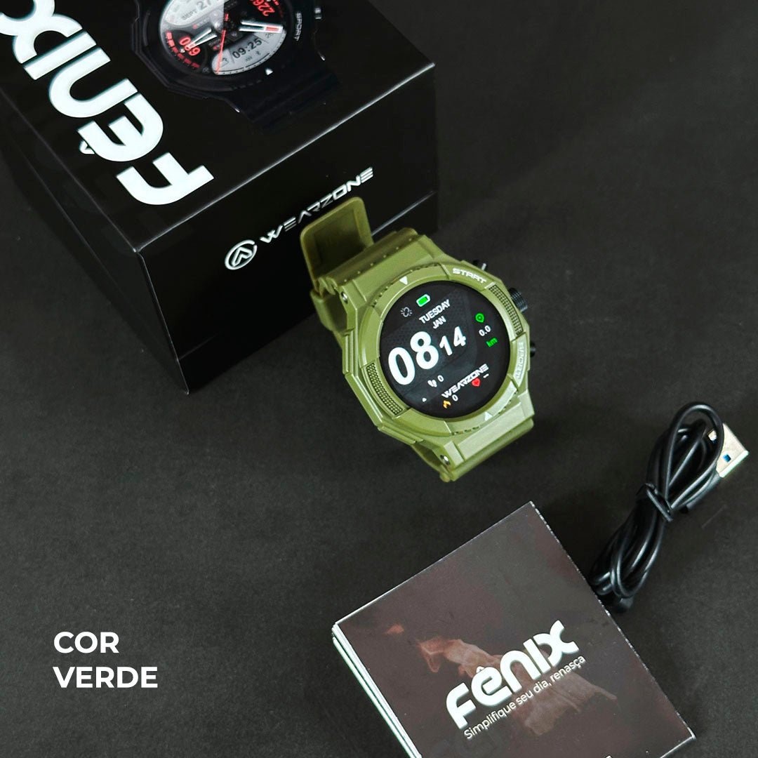 SmartWatch Fênix - Wearzone 50mm - À Prova D'água. - Maria Celular