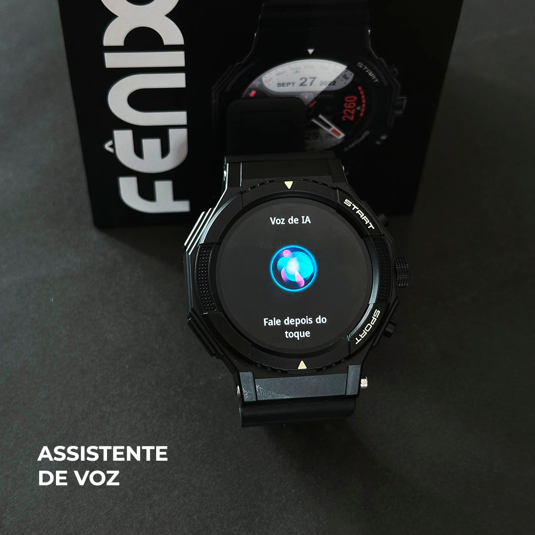 SmartWatch Fênix - Wearzone 50mm - À Prova D'água. - Maria Celular