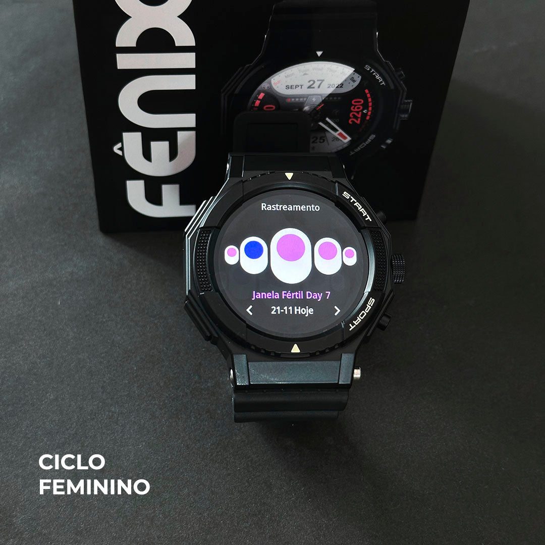 SmartWatch Fênix - Wearzone 50mm - À Prova D'água. - Maria Celular