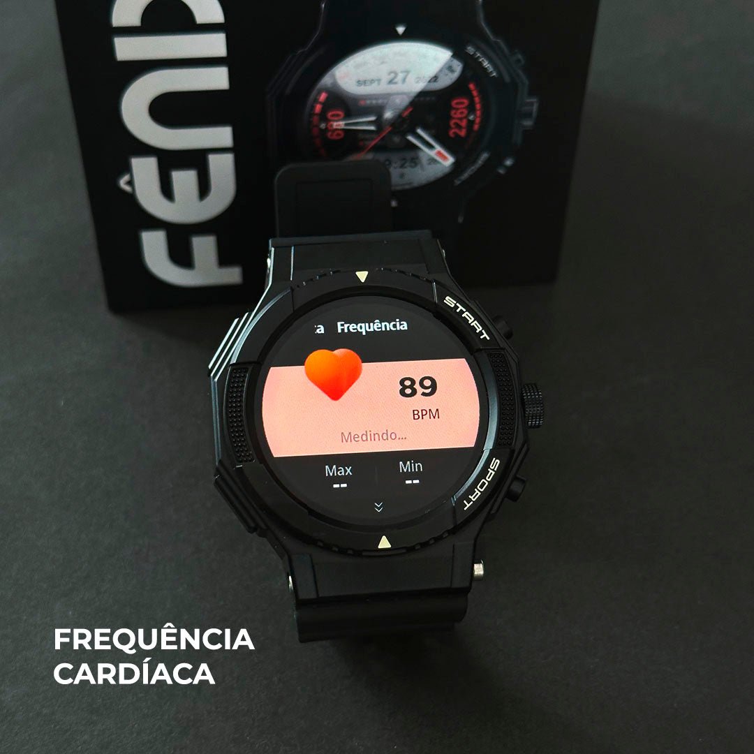 SmartWatch Fênix - Wearzone 50mm - À Prova D'água. - Maria Celular